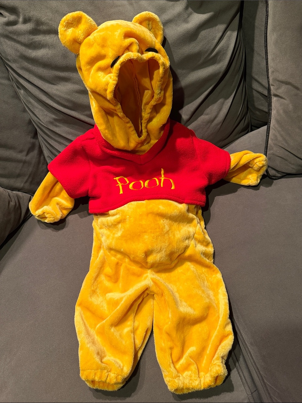 Disney Baby Yellow Plush Jacket - 6/9 Months
